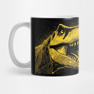 T-Rex ACSII art Mug